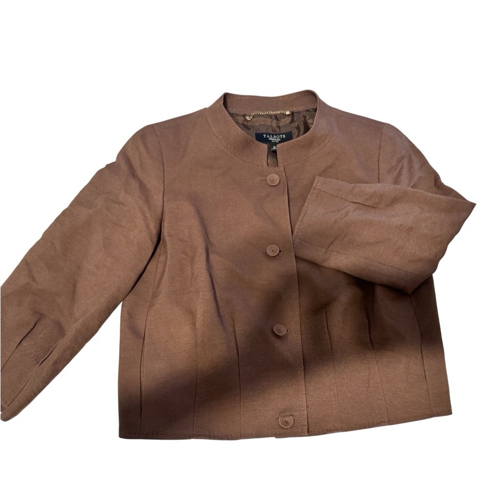 Talbots Women’s Taupe Blazer Size 0 Petite